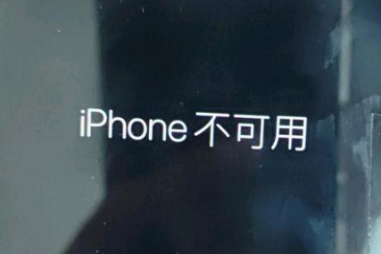 铅山苹果服务网点分享锁屏界面显示“iPhone 不可用”如何解决 